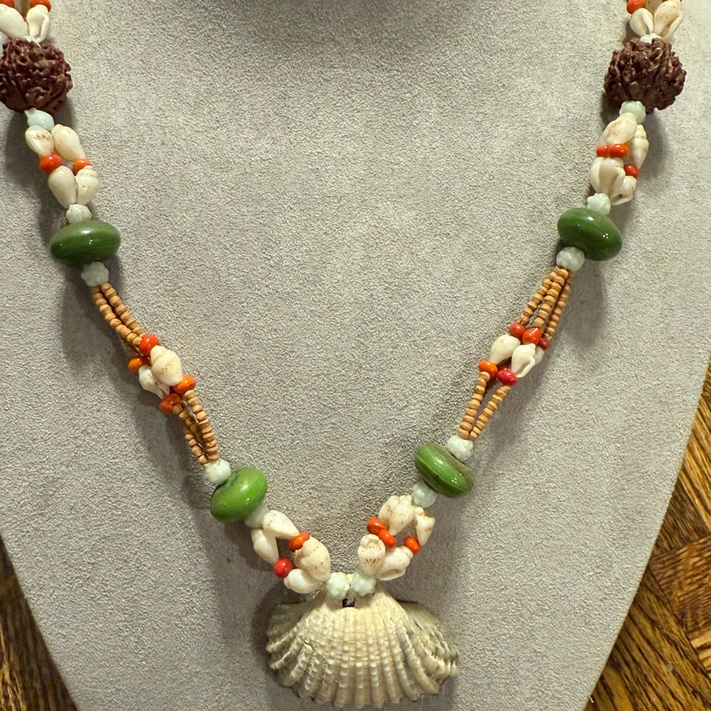 Handcrafted Shell and Bead Necklace